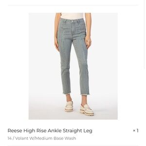 REESE HIGH RISE ANKLE CUT JEANS - kut from the cloth